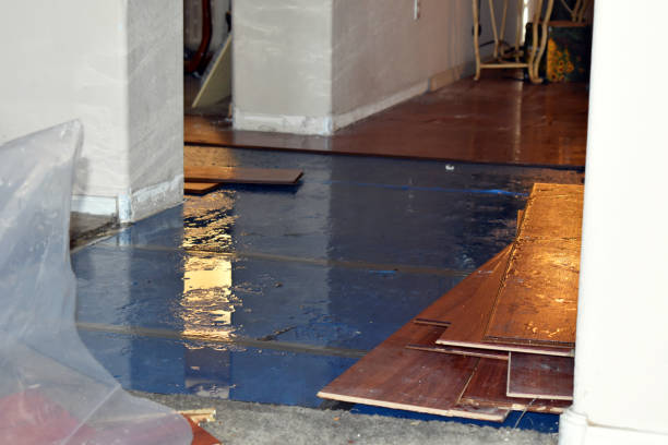 Professional Sewage Cleanup technician working in Bandera, TX